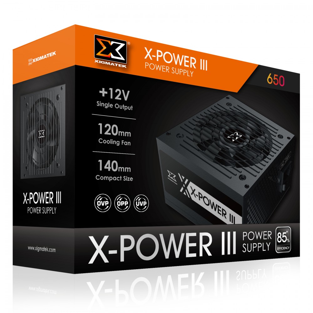 Nguồn máy tính XIGMATEK X-POWER III 650 -  Bảo Hành Chính Hãng 36 Tháng