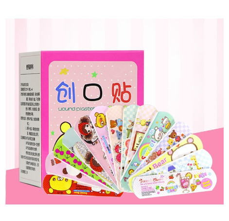 Hộp 100 Miếng Dán Vết Thương Cute