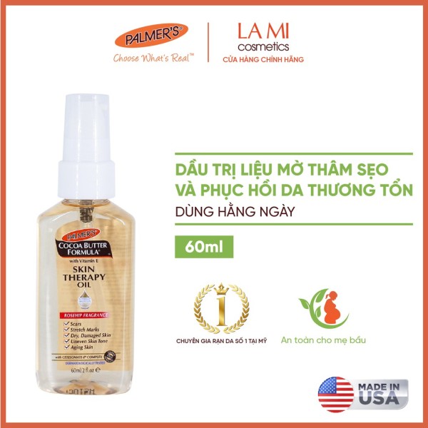 (Mini Size) Dầu trị liệu dưỡng da toàn thân Palmers 60ml