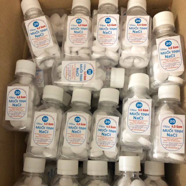 Viên Muối Tinh Nacl Pha Súc Miệng 50 Viên