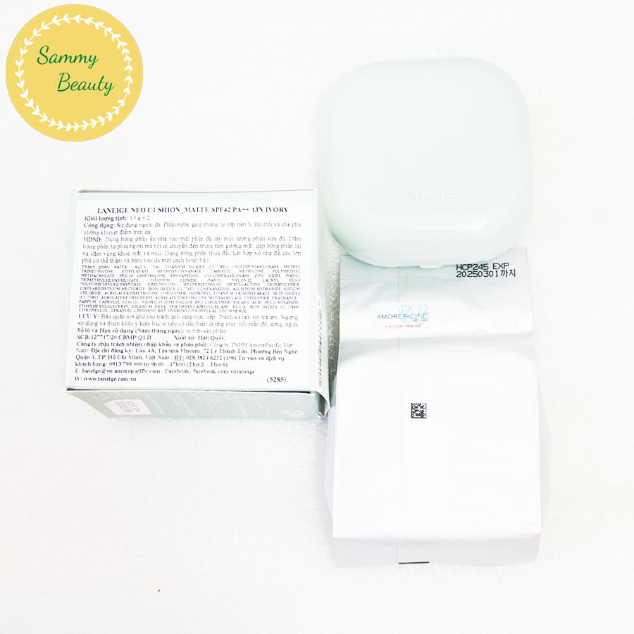 (TEM CHÍNH HÃNG) Phấn Nước LANEIGE NEO Cushion Matte 15gx2 (Kèm Refill)