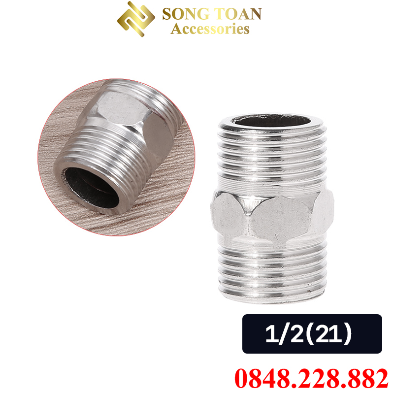 Nối Ren Inox 21 27, Đầu Nối Chuyển Ren Inox 201 Giá Rẻ