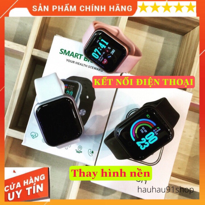 Đồng Hồ Thông Minh Y68 PHÙ HỢP CẢ NAM VÀ NỮ Nhiều Màu Thay Được Hình Nền ,Đo Nhịp Tim,Kết nối với điện thoại.