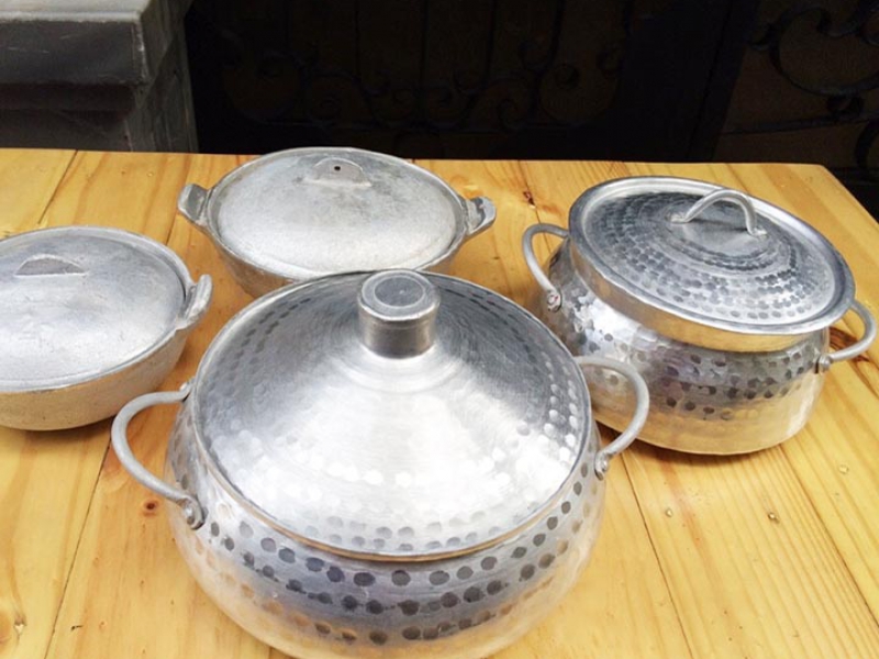Nồi lẩu nhôm Gò thủ công dân dã Bắc Bộ cho bữa ăn thêm ngon loại 24cm