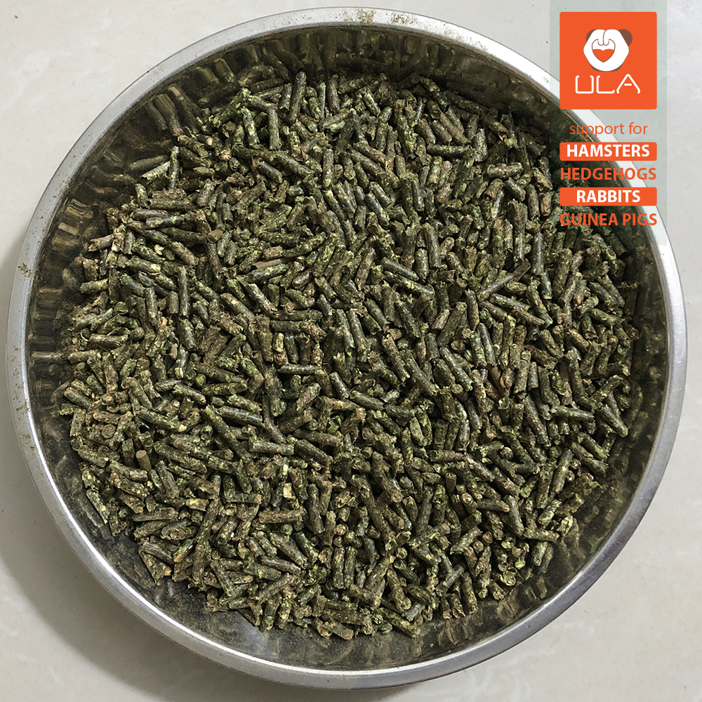 1KG Cỏ nén linh lăng (Alfalfa) size 0.3cm cho gà đá, thỏ,bọ... -Ula Pets