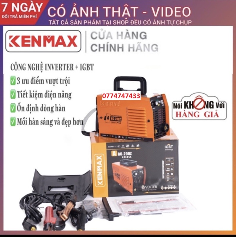 Máy hàn | Kenmax ARC 200Z |Tặng full bộ kiện + thương hiệu Nhật Bản | máy hàn mini | máy hàn giá rẻ | máy hàn điện tử
