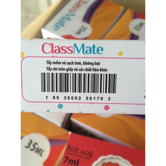 Gôm - tẩy 6 màu classmate