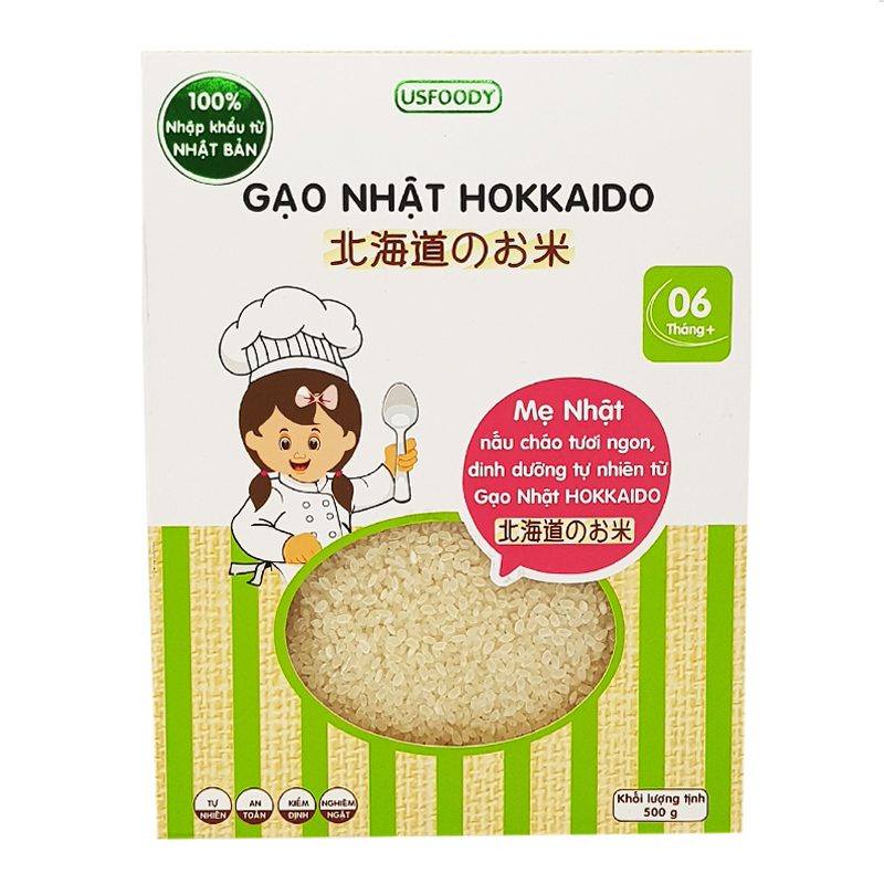 Gạo Nhật Hokkaido 500g (6M+)