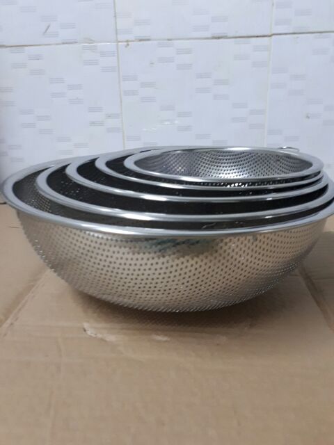 Rổ Inox Dày Nhiều Size Khác Nhau