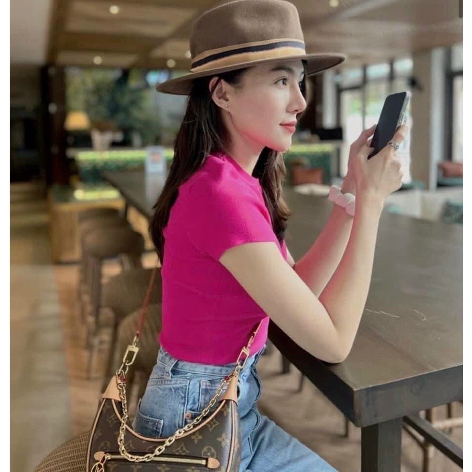 Áo Thun Nữ Ôm Siêu Tôn Dáng Lên Form Chuẩn Đẹp