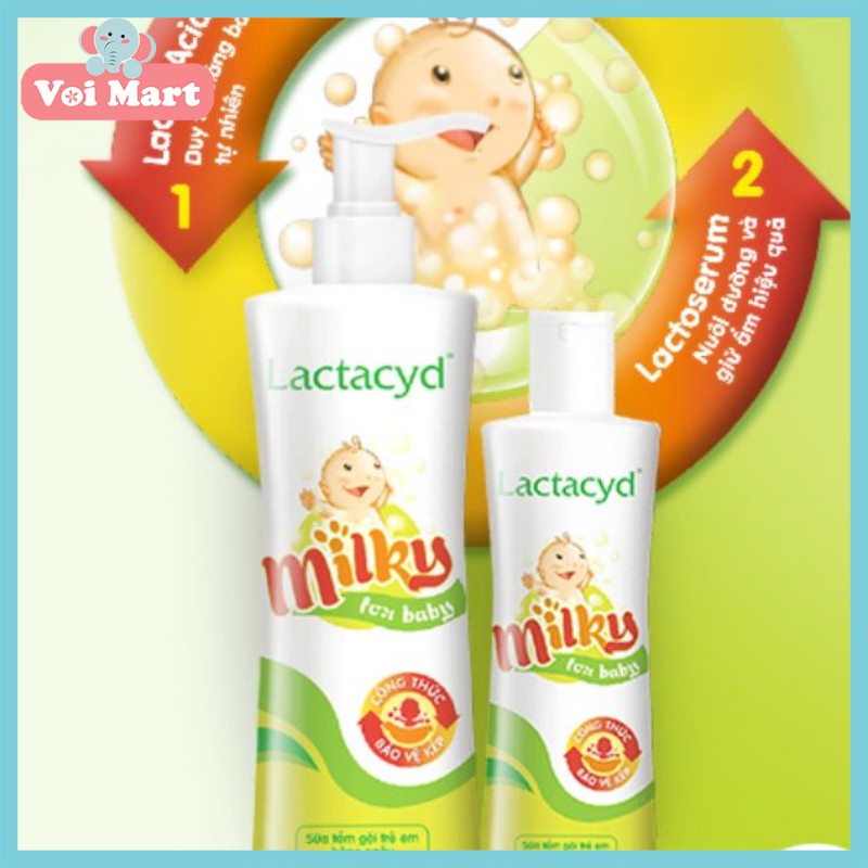 Sữa tắm lactacyd Milky 250 ml