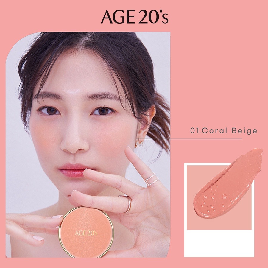 Phấn má hồng AGE 20's Essence Blusher Pact 7g