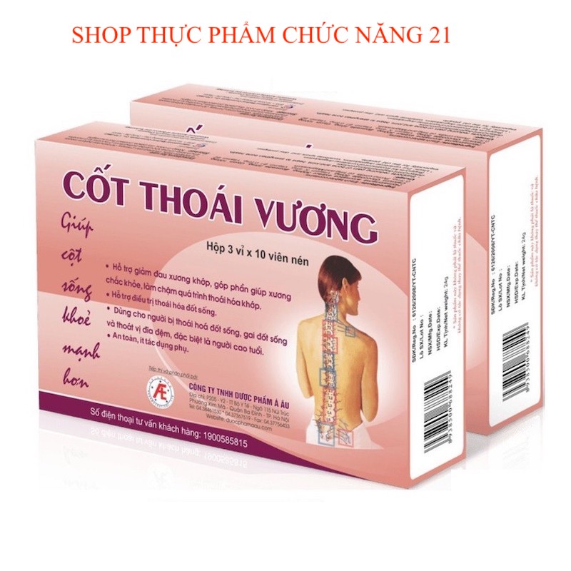 CỐT THOÁI VƯƠNG - Hỗ trợ giảm đau xương khớp, thoát vị đĩa đệm, thoái hoá xương khớp.