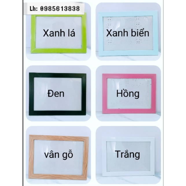 khung ảnh a3 (30x40) mặt mica mỏng chọn màu