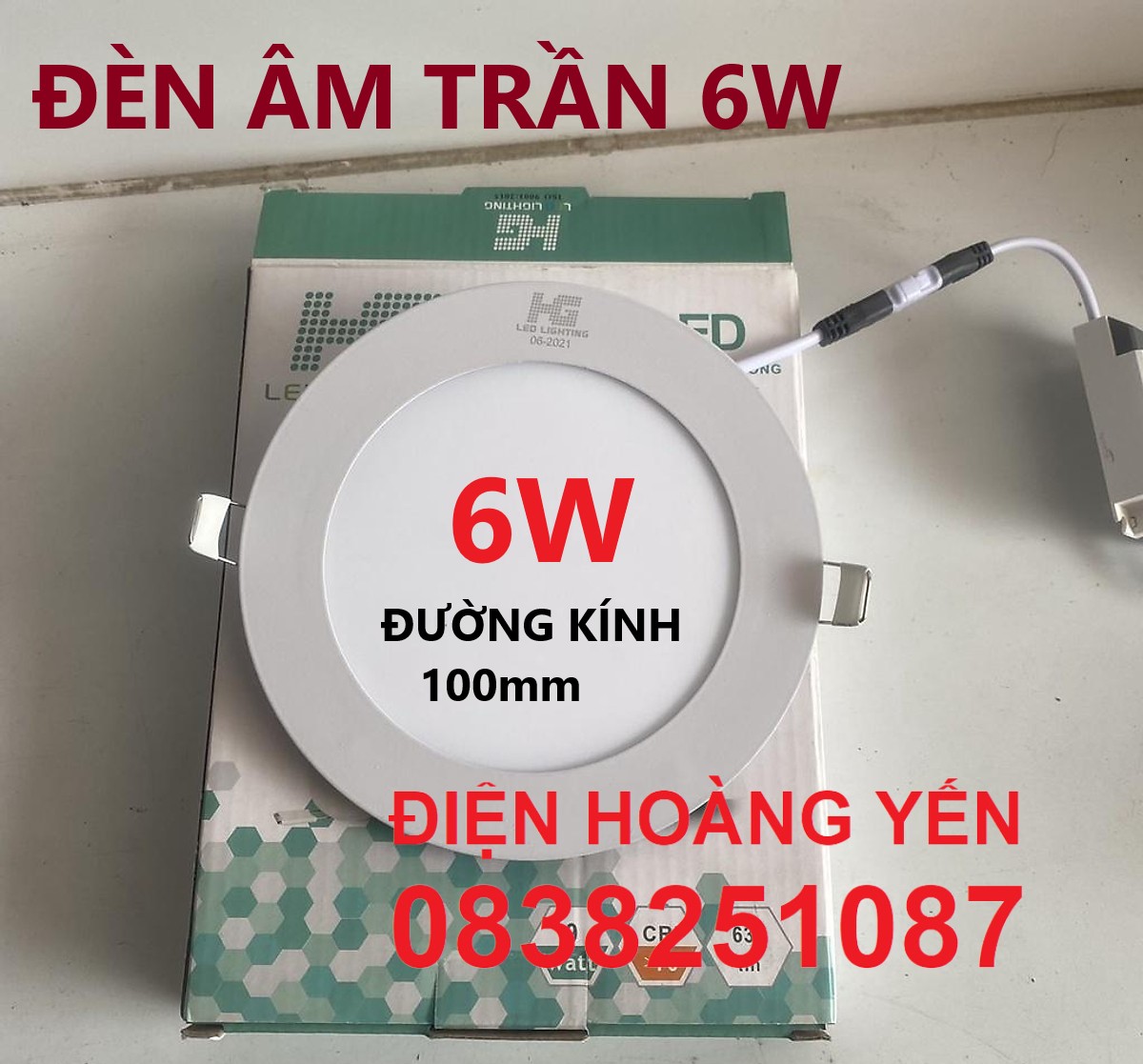 Đèn Led Âm Trần HG Tròn 6W, 9W, 12W
