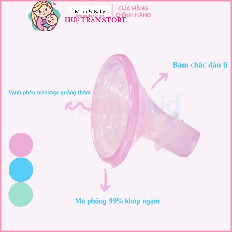 Phễu Hút Sữa Silicon Pumpin dùng cho máy Medela,Spectra,Unimom,Pigeon,Rozabi duluxe,Avent ...