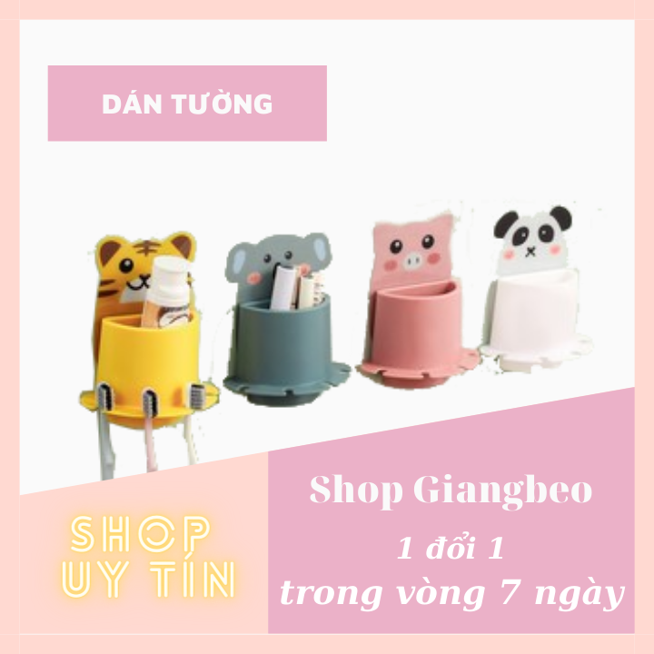 BÁO GIÁ Kệ Nhựa Để Bàn Chải Đánh Răng | Shopee Lazada Sendo Tiki mới nhất 74 Ly cốc dán tường đựng bàn chải kem đánh răng hình thú siêu dễ thương - BỘ KỆ GIÁ TREO ĐỂ CỐC LY NHỰA ĐỰNG BÀN CHẢI KEM ĐÁNH RĂNG DÁN TƯỜNG Tmark