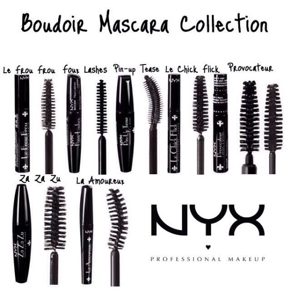 Mascara NYX trong bộ sưu tập NYX Boudoir Mascara Collection
