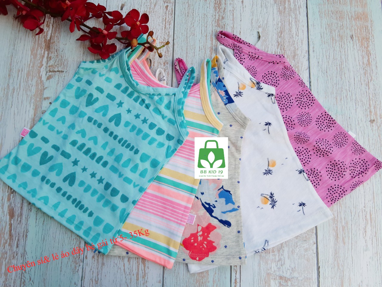 [HCM]Áo dây/ Áo hai dây bé gái (5-35kg)