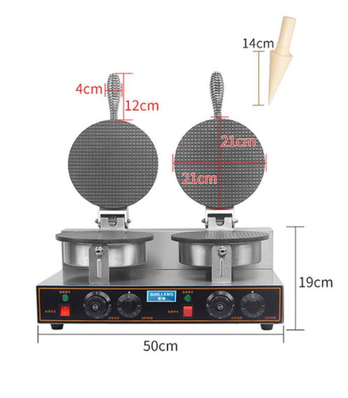 Máy Làm Vỏ Bánh Ốc Quế Công Nghiệp Đôi