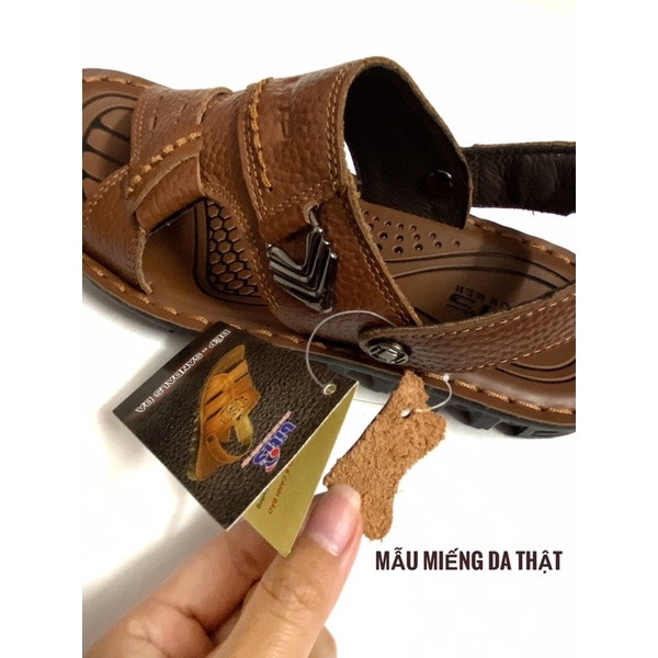 Dép da Sandal nam Bt DDM035544-NAL