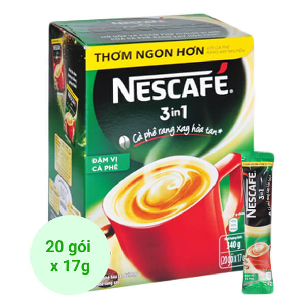 Hộp Cà Phê Nescafe 3in1 hộp (20 gói x 17g)