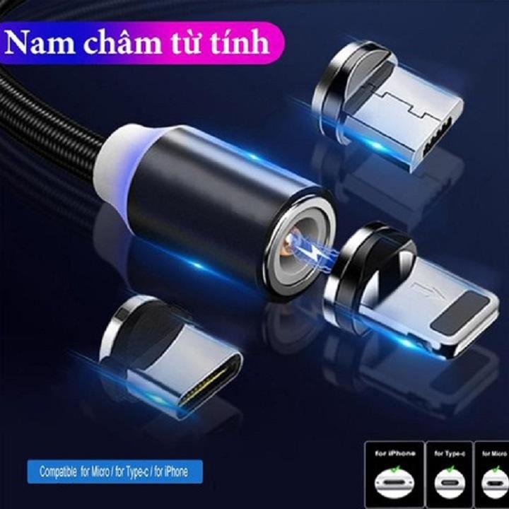 Cáp Sạc Nhanh Từ Tính Cổng Micro Usb Type C Cho Điện Thoại Android, Iphone...