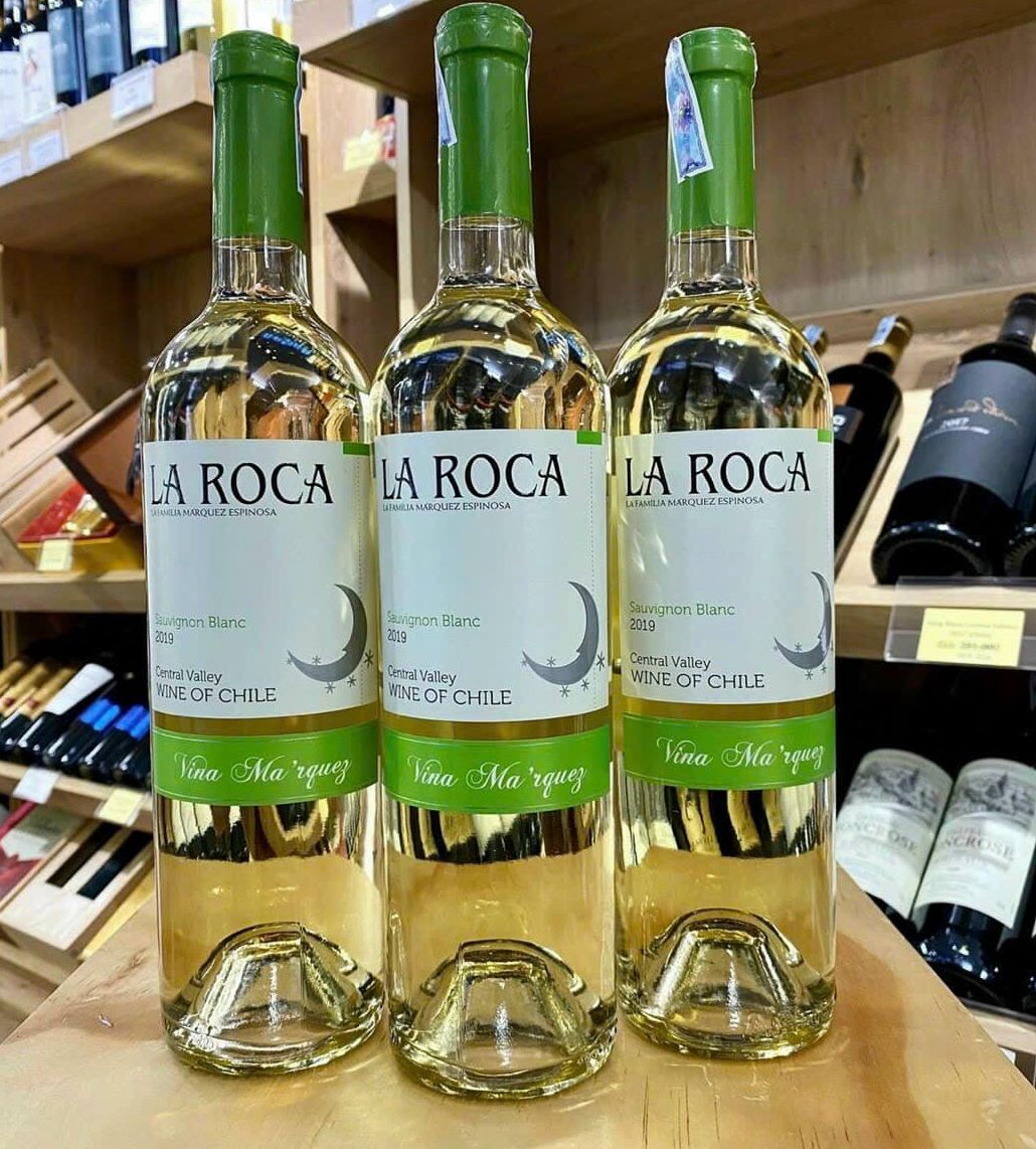 Vang trắng Chile La Roca nhập khẩu chính hãng 750 ml