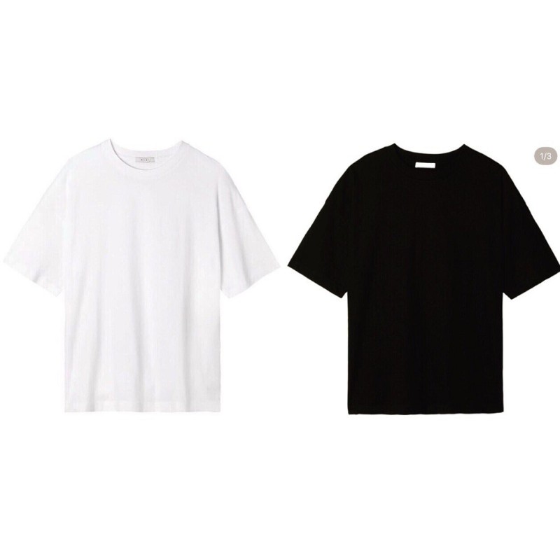 ÁO TEE OVERSIZED BASIC UNISEX ( TRẮNG - ĐEN )