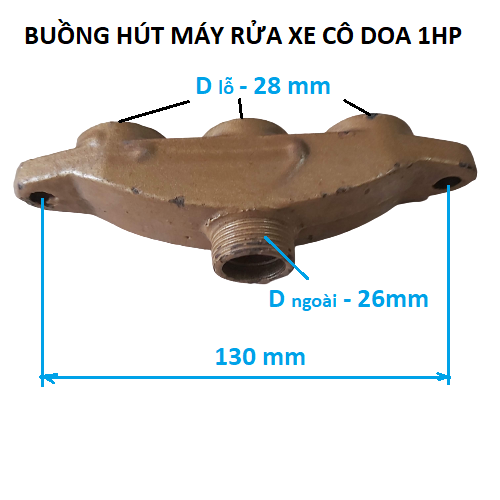 Phụ tùng đầu bơm rửa xe cô doa 1 HP