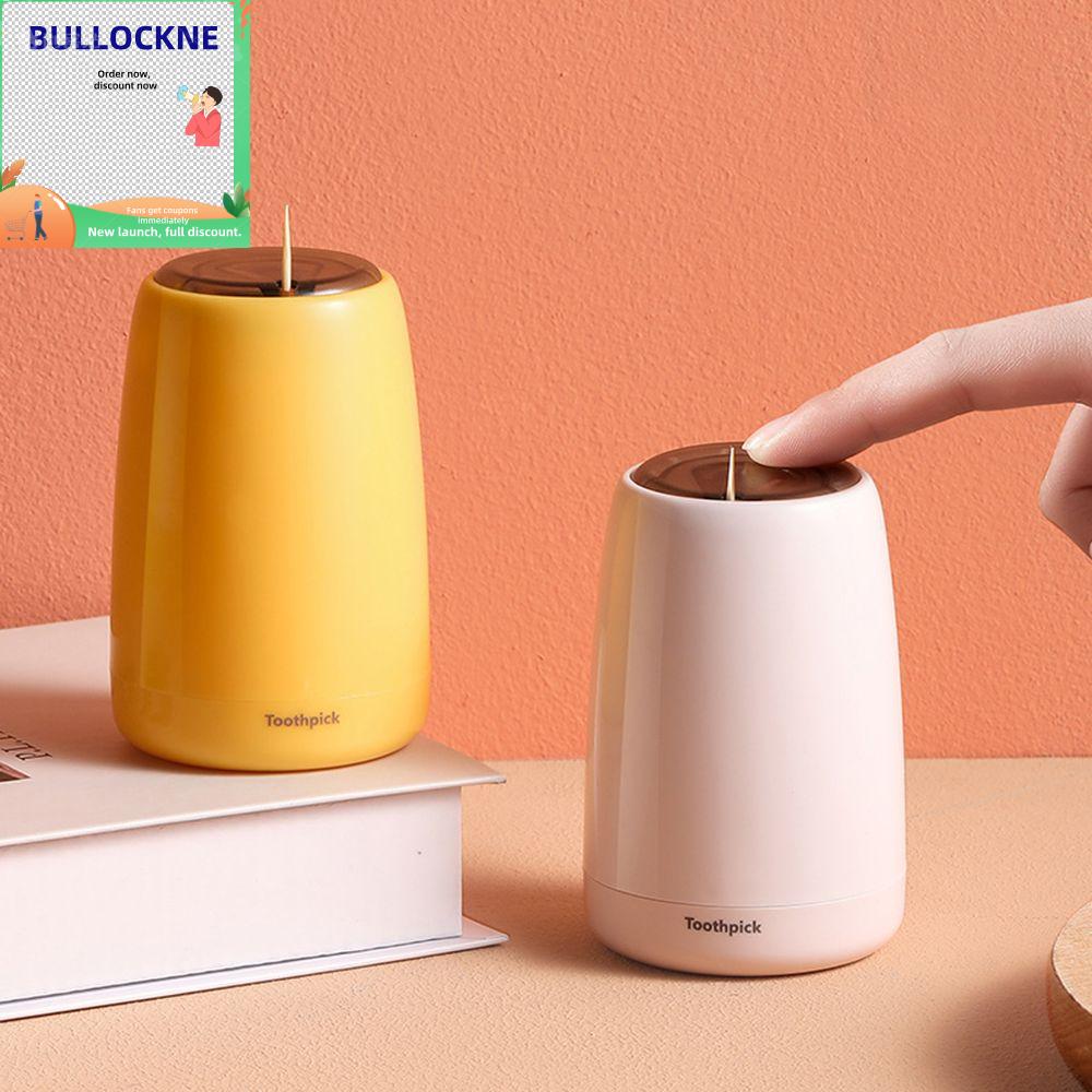 BULLOCKNE Home Automatic Organizer Container Toothpick Box Toothpick Holder Dispenser Pop-up