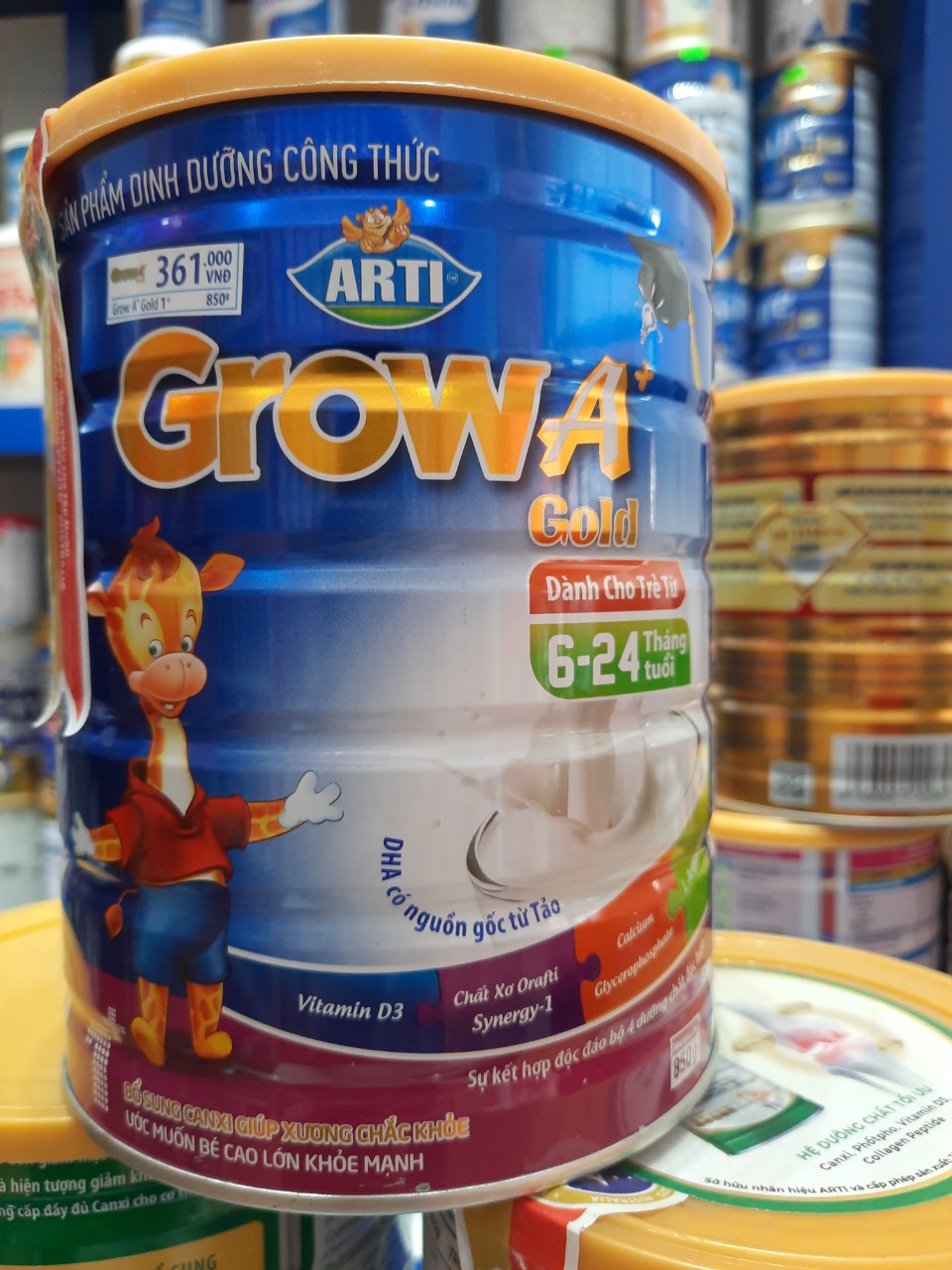 Sữa ARTI Grow A+ 1+ 6-24 Tháng- DATE 2024 (900g)