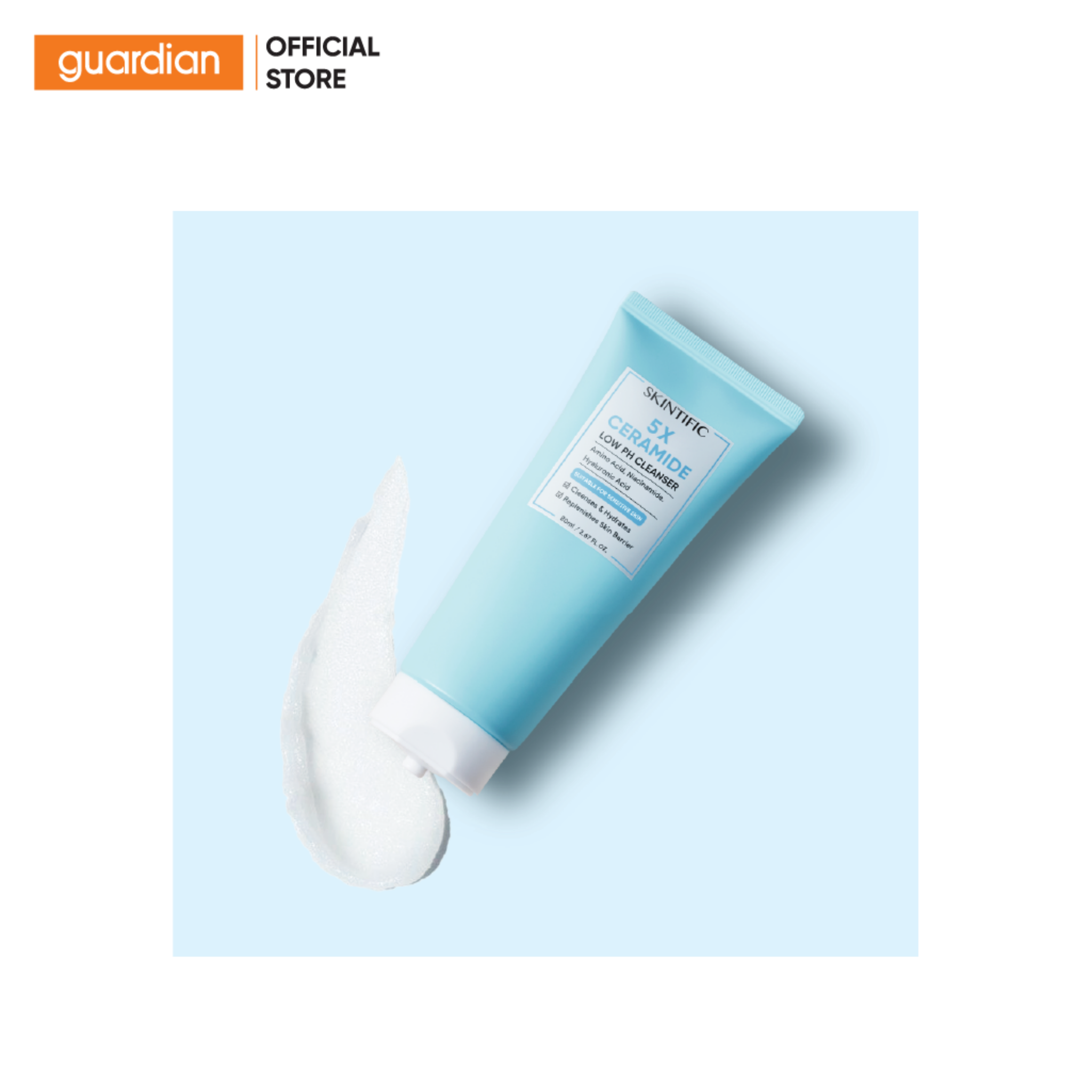 Sữa Rửa Mặt 5X Ceramide Skintific 80ml