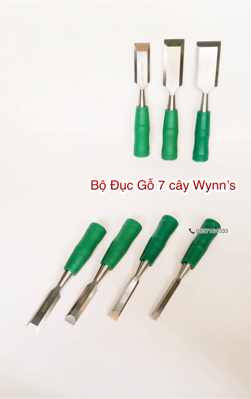 Set of 7 Wynns Wood Chisels