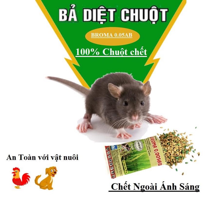 Thuốc diệt chuột sinh học BROMA 0,005AB