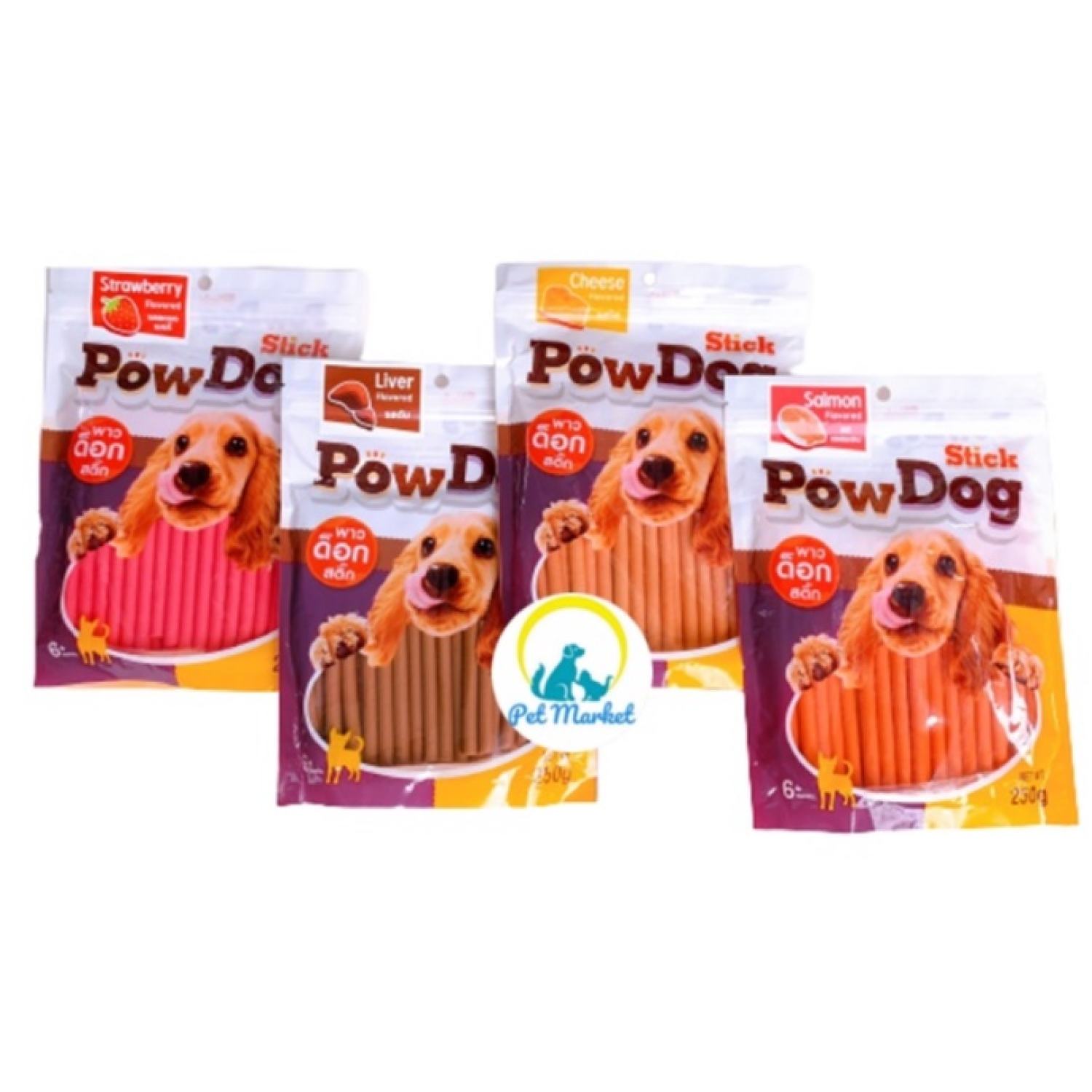QUE DẺO POW DOG CHO CHÓ 250GR THÁI LAN - SNACK CHO CHÓ
