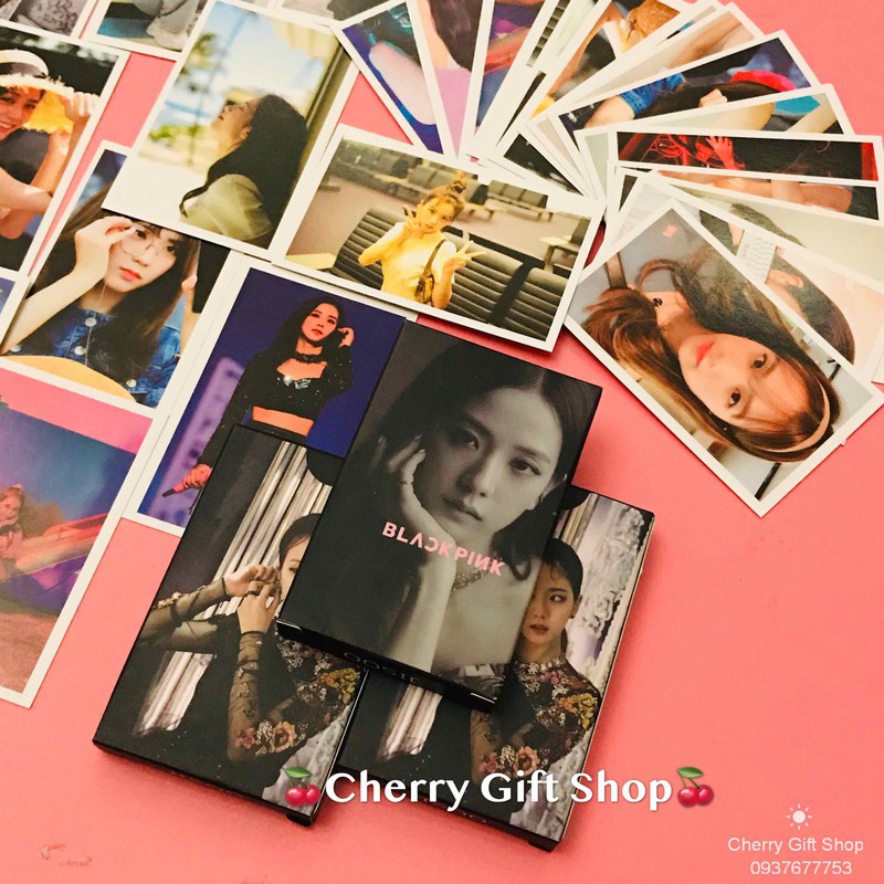 Bộ Lomo Card Black Pink Lisa Mẫu Mới