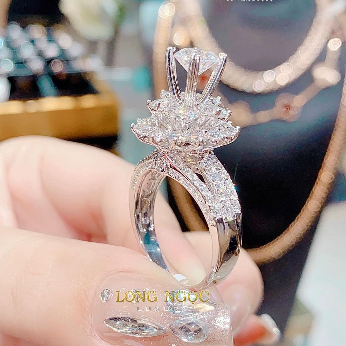 [HCM]Nhẫn vàng non nhẫn nữ đẹp mạ vàng thật 18k 24k cao cấp nhẫn ngọc phong thủy may mắn đính đá sang trọng thời trang  - Trang Sức GADO N107 CAM KẾT KHÔNG ĐEN