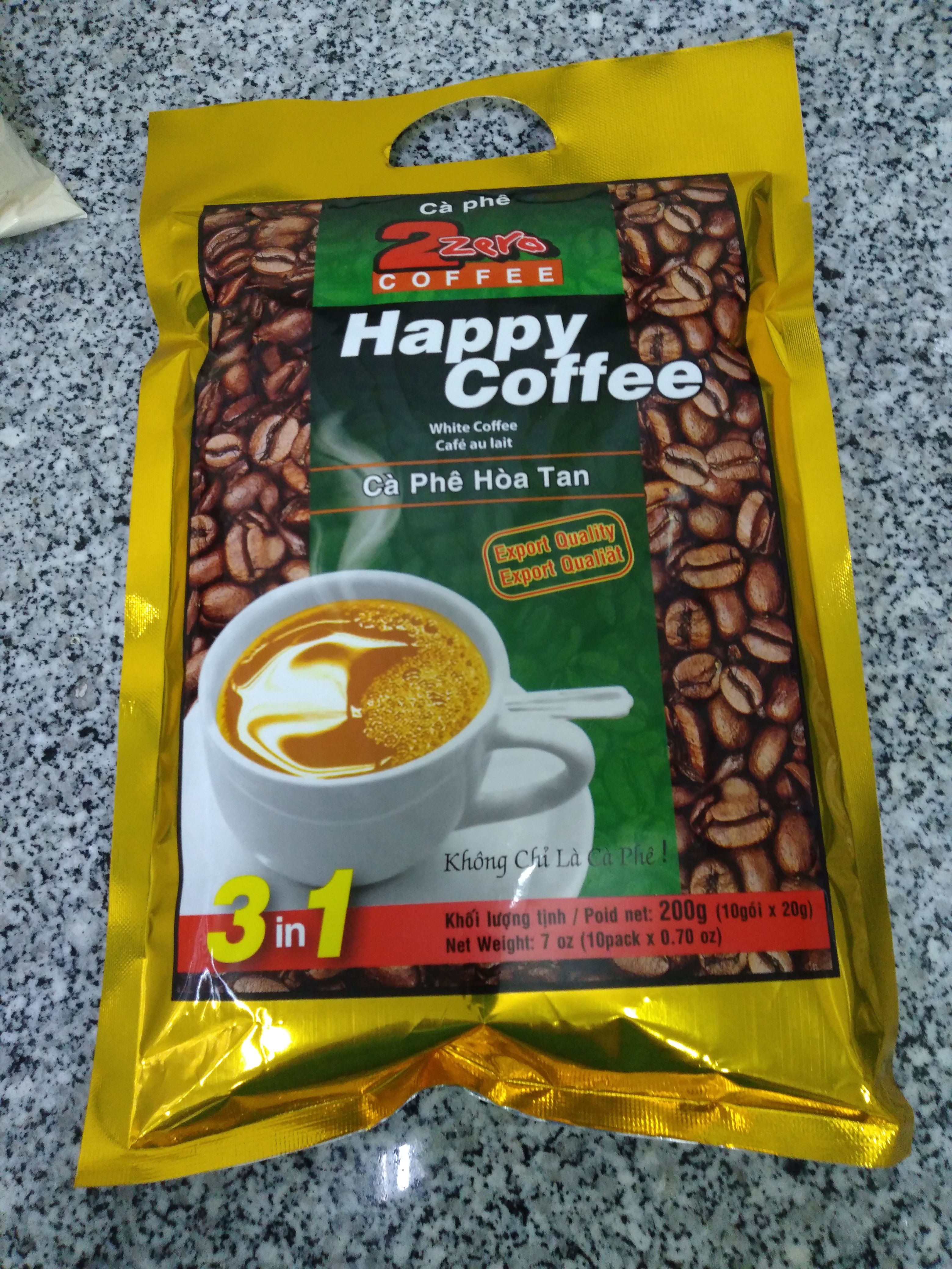 Cà phê sữa Happy Coffee dạng gói
