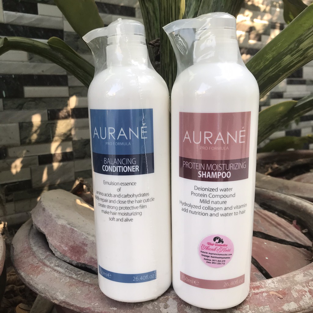 [CHÍNH HÃNG - BÁN SỈ] Combo dầu gội xả phục hồi Aurane 750ml x 2