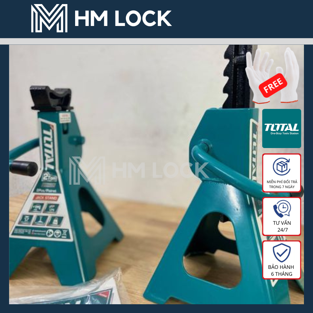 BỘ 2 ĐỘI KÊ 3 TẤN TOTAL - CAO TỐI ĐA 410MM - THJS0301 - HM LOCK