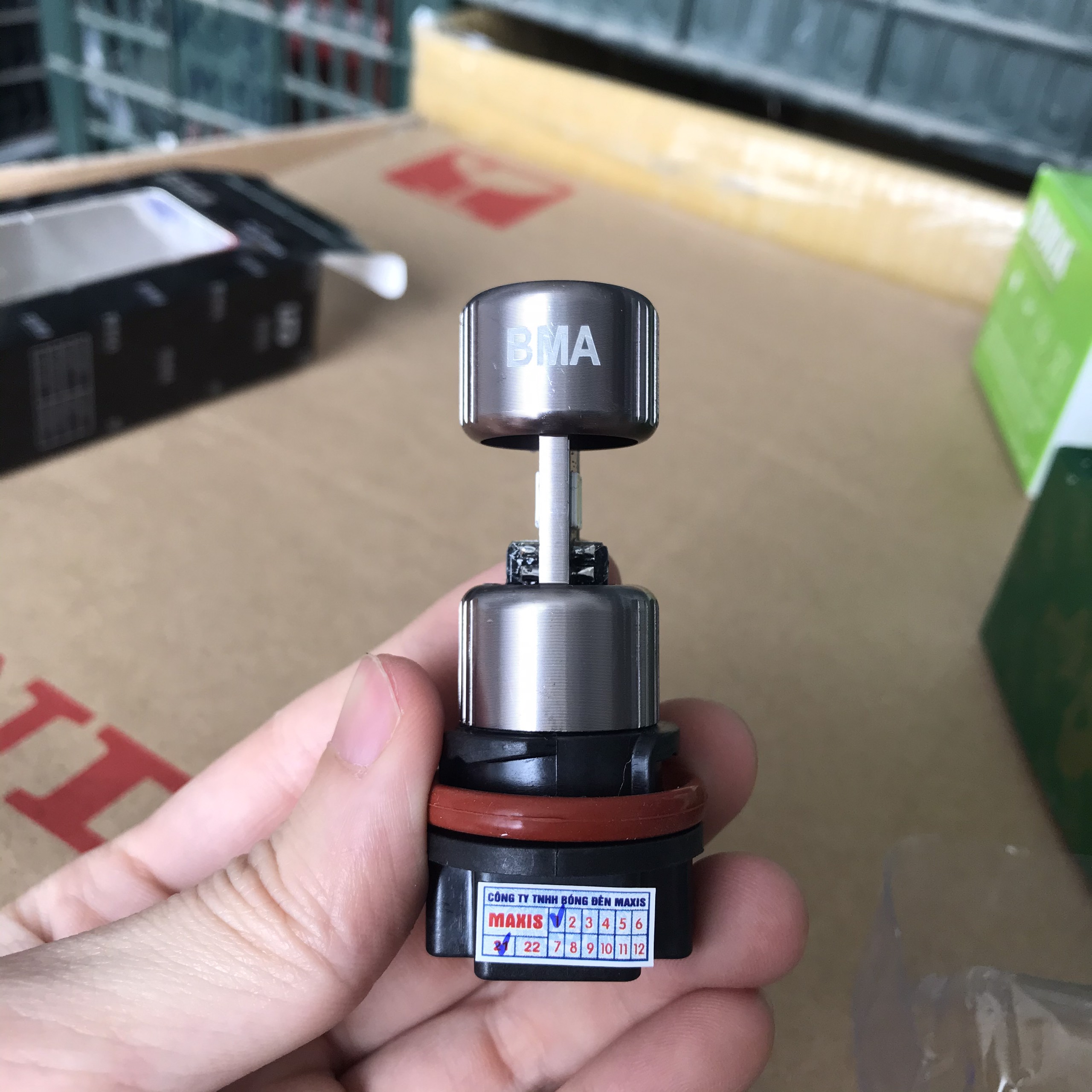 Bóng đèn pha LED BMA chân HS5 siêu sáng ĐÈN PHA Airblade 2011 (AB 2011 MẬP), PCX 2011, Lead 2011