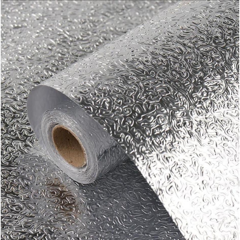 Cuộn Giấy Bạc Dán Bếp Chống Thấm, Chống Cháy (2x0.6m)