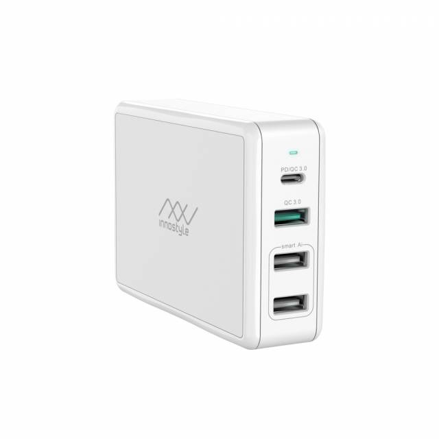Củ Sạc Nhiều Cổng Innostyle Gomax Pro 80W (USB-C PD 65W + USB QC3.0 18W + 2 USB-A Smart AI) (IC80-4PD)
