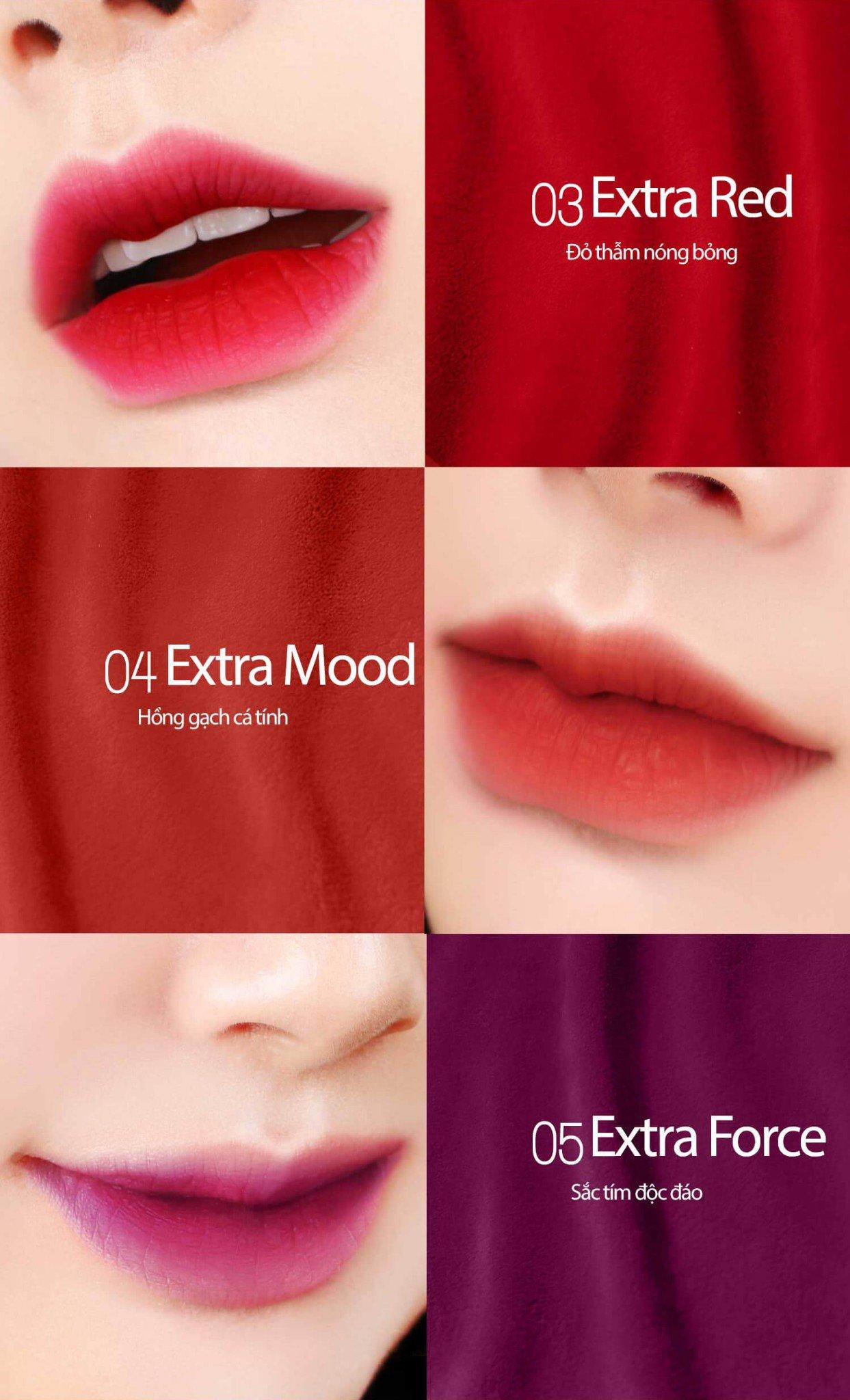 Son Kem Bbia Last Velvet Lip Tint – #03 Extra Red