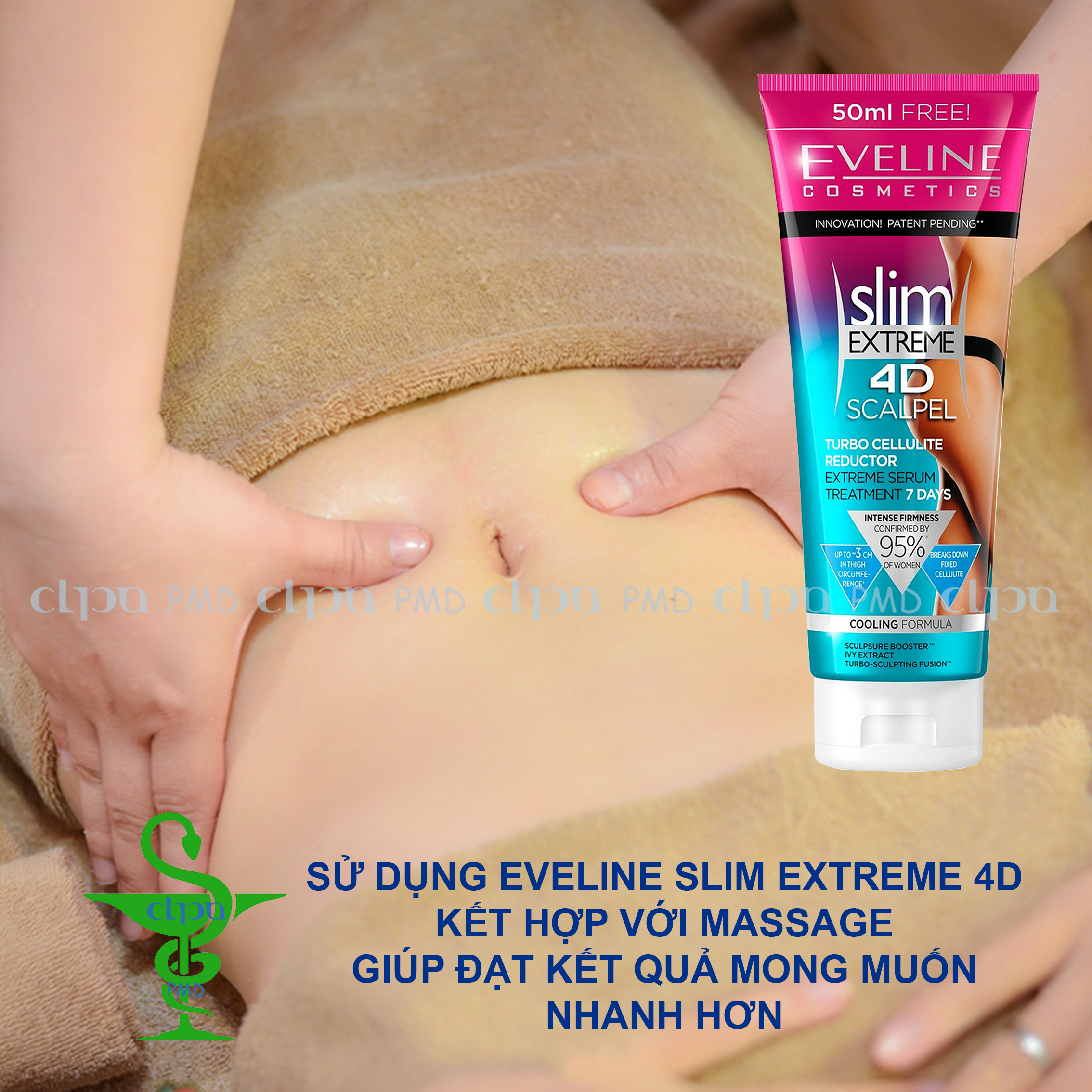 [HCM]Tinh chất đốt cháy tích tụ mỡ Slim Extreme 4D Eveline