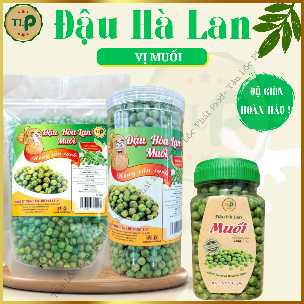 ĐẬU HÀ LAN RANG MUỐI TÂN LỘC PHÁT BỊCH 100G