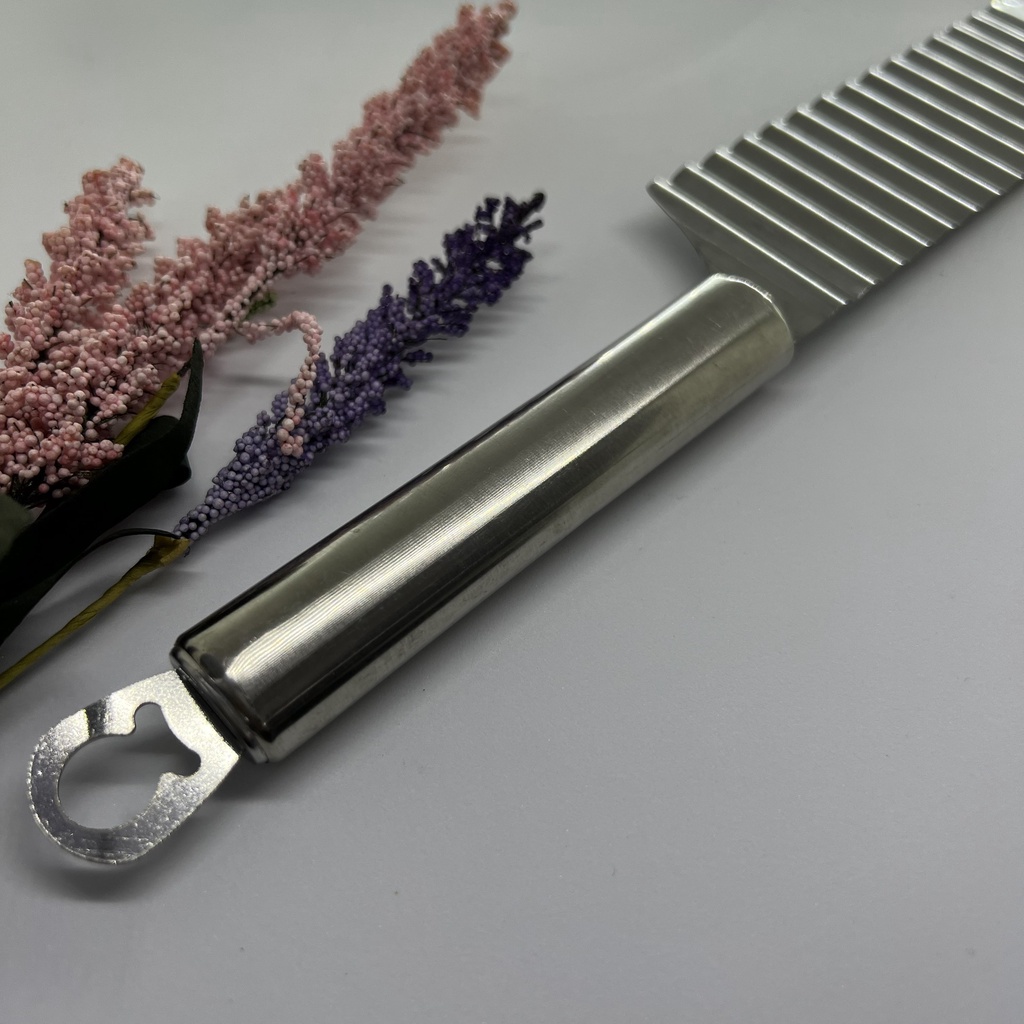 Dao chặn inox rau củ, dao gợn sóng chặn rau câu Cao Cấp đa năng tiện lợi