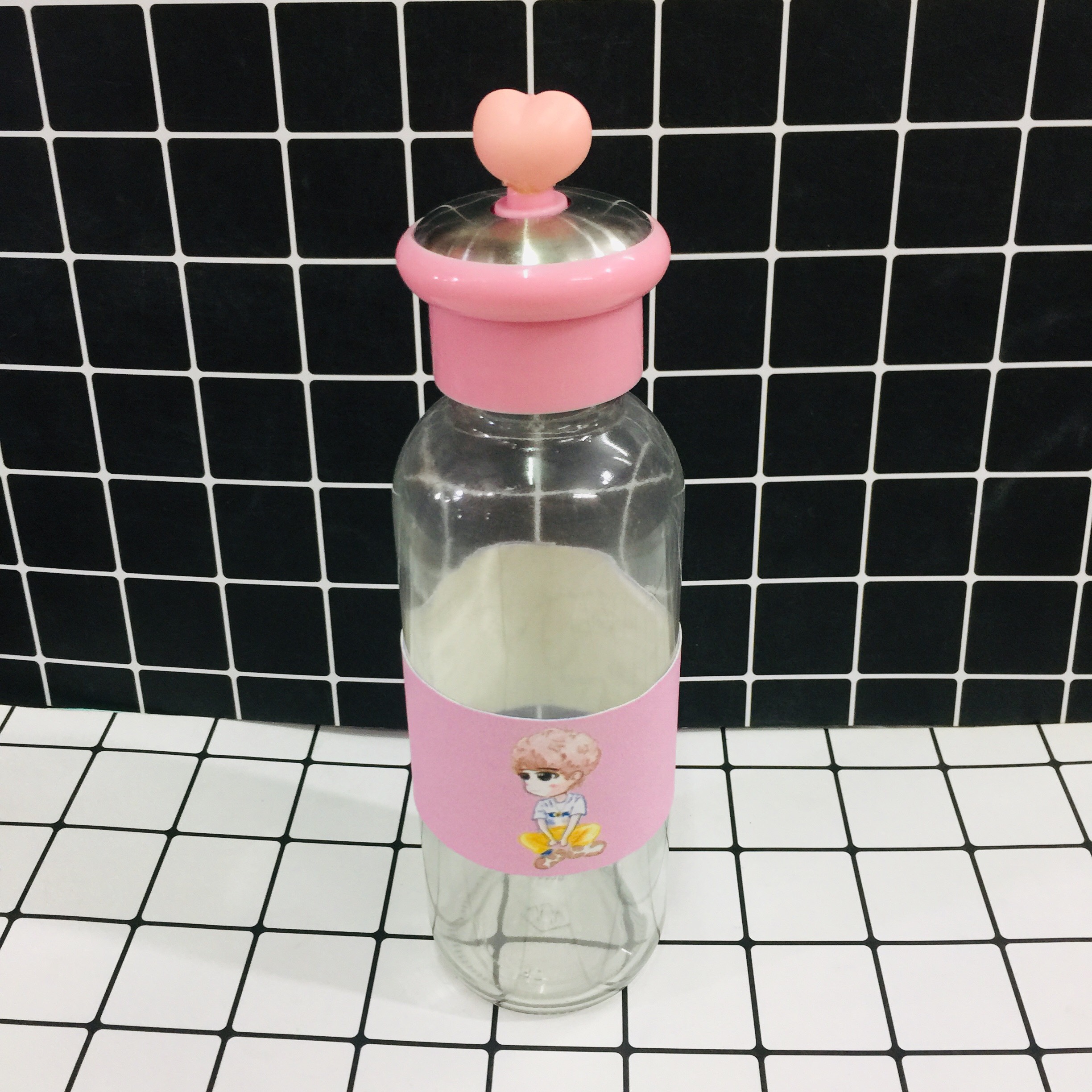 Bình đựng JACK Phương Tuấn J97 chai nước thủy tinh ( mẫu ngẫu nhiên )