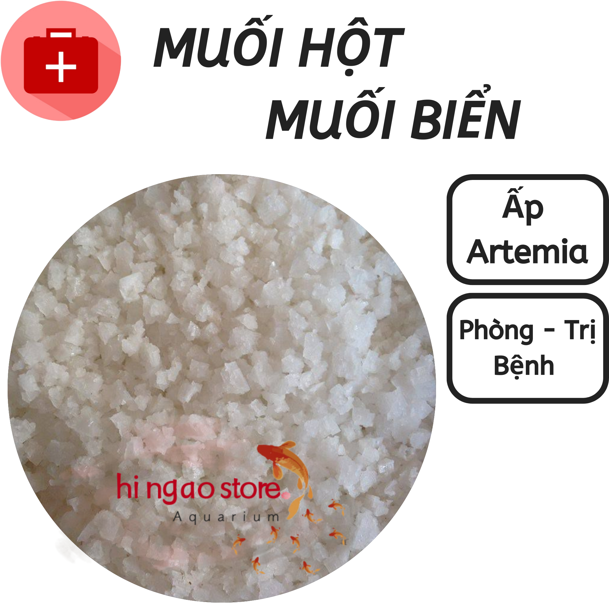 1kg salt semination Ấp Artemia or antisepsis dedicated for aquarium shrimp clove aquatic | hingaostore.